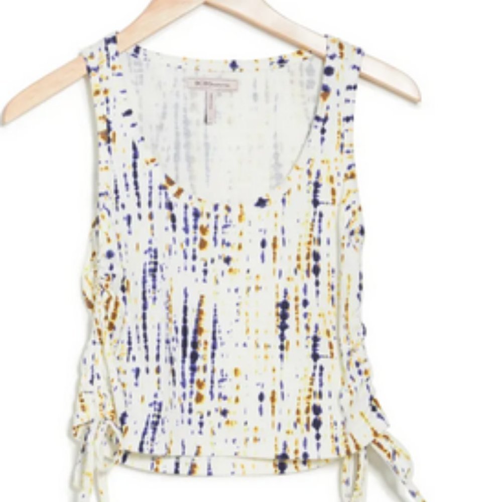 BCBGeneration Tie Dye Side Drawstring Tank multi colored M